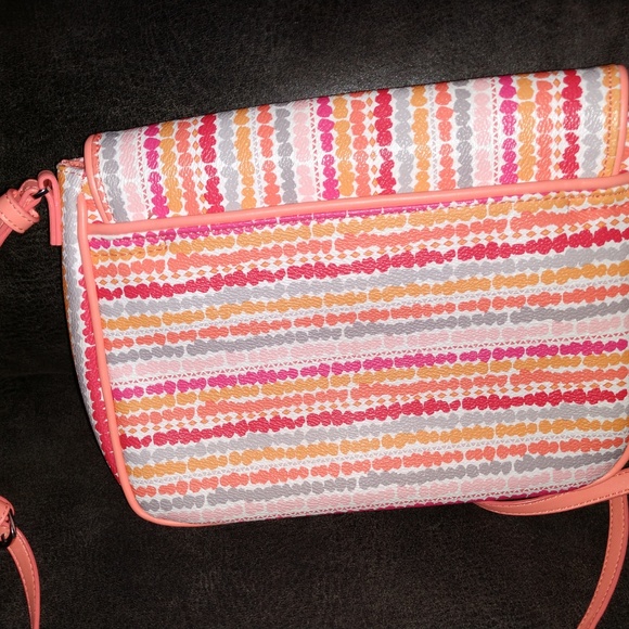 VERA BRADLEY - CONFETTI STRIPE - LEATHER CROSSBODY - Picture 3 of 7